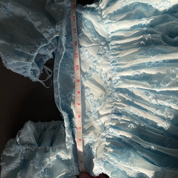 NWT MABLE babydoll dress baby blue - Picture 6 of 6